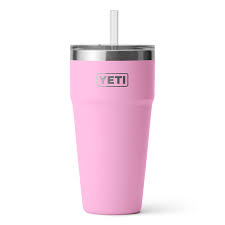YETI rambler 25oz straw mug (power pink)