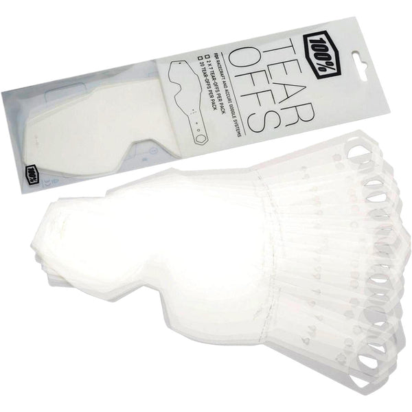 Clear Standard Tear-Offs for Racecraft, Accuri and Strata goggles