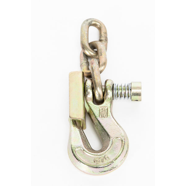 GRAB HOOK WITH LATCH AND 3 CHAIN LINKS