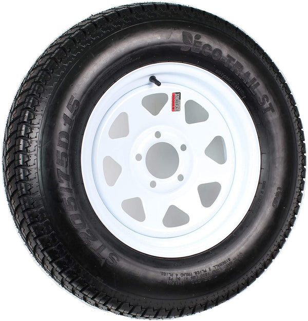 Tire ST205/75D15 W/ 5 spoke rim